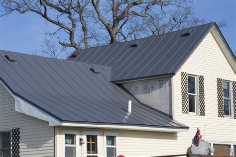 dark gray metal roof